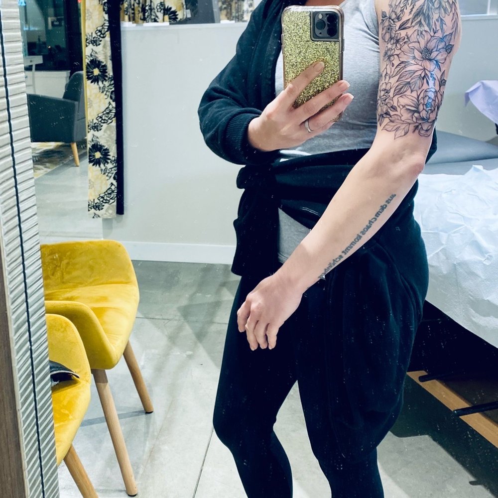 Floral partial sleeve Floral partial sleeve