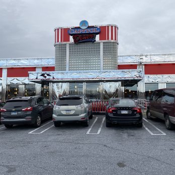 Capitol Diner - Entry is accented with gleaming stainless steel. - Diners Near Me - Harrisburg, Pennsylvania