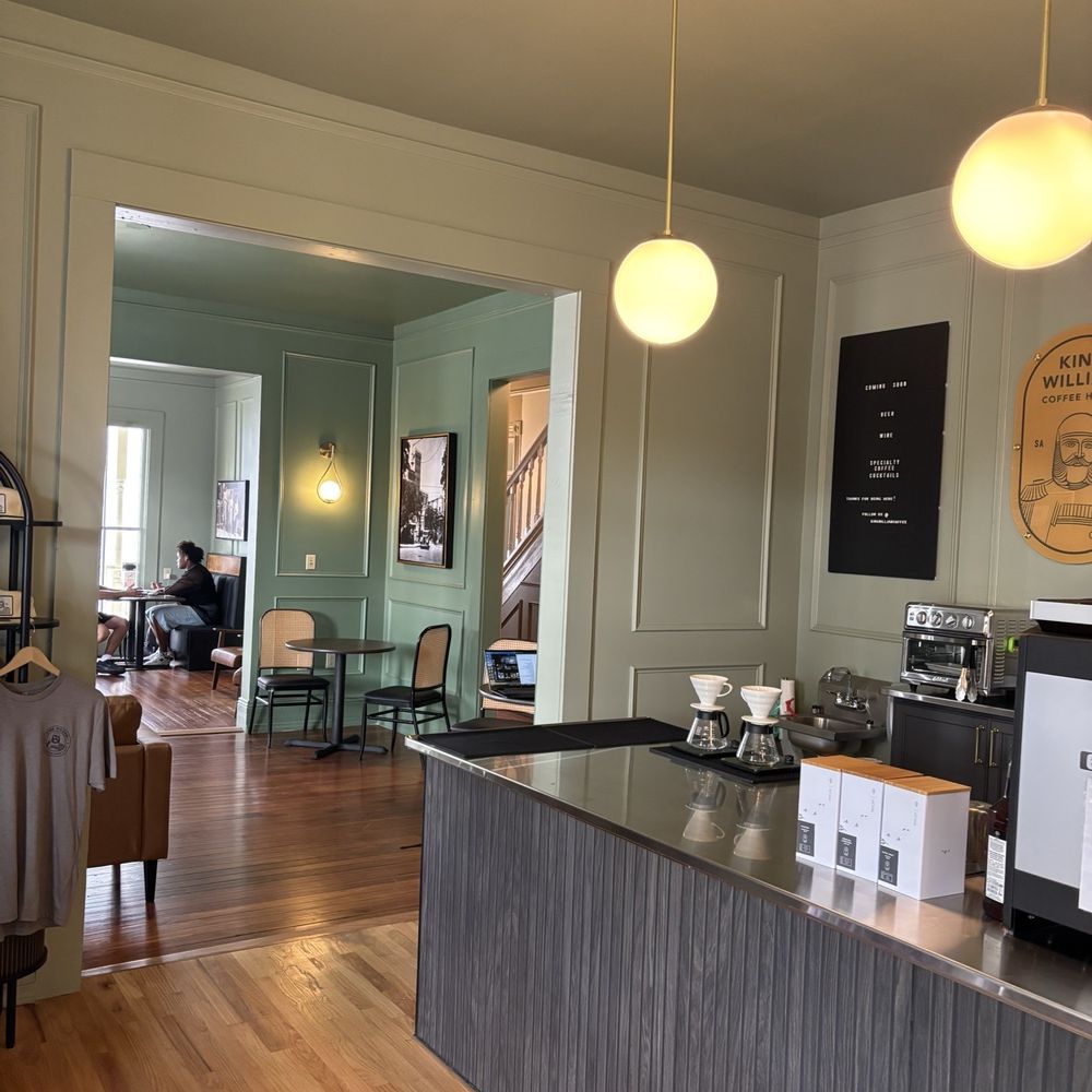 King William Coffee House - Past the counter you can explore a variety of rooms with many seating options - Coffee & Tea Near Me - San Antonio, Texas King William Coffee House - Past the counter you can explore a variety of rooms with many seating options - Coffee & Tea Near Me - San Antonio, Texas