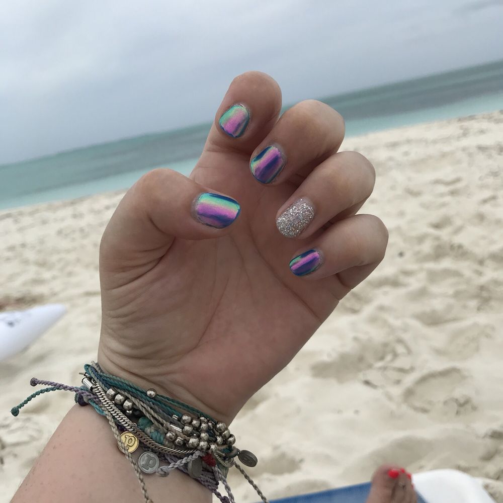 A Nail & Spa - Great gel job by Eva!!! Looked perfect in the Bahamas. #mermaidsparkles - Nail Salons Near Me - Burbank, California A Nail & Spa - Great gel job by Eva!!! Looked perfect in the Bahamas. #mermaidsparkles - Nail Salons Near Me - Burbank, California