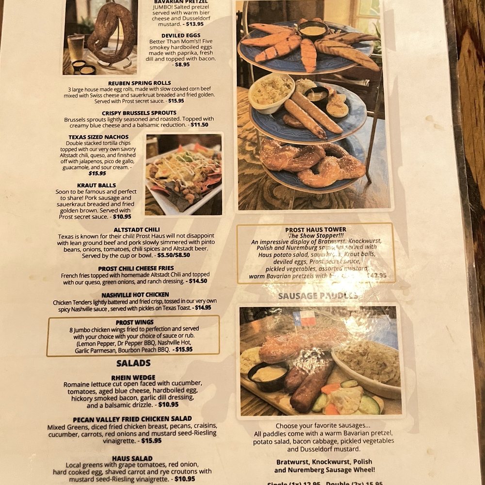 Prost - Menu2 - German Near Me - San Antonio, Texas Prost - Menu2 - German Near Me - San Antonio, Texas