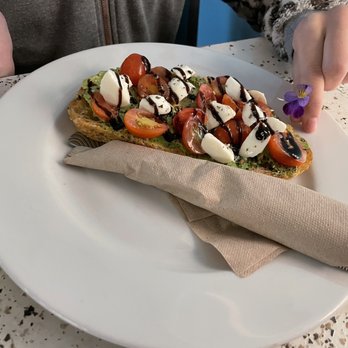 South Side Coffee - Caprese style toast - Coffee & Tea Near Me - Lompoc, California South Side Coffee - Caprese style toast - Coffee & Tea Near Me - Lompoc, California