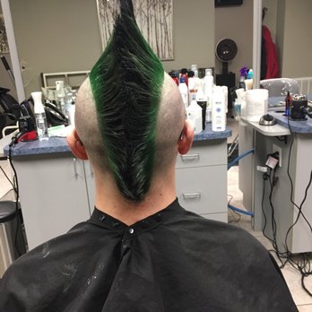 Pony Tails Salon & Tanning - Fun Mohawk with some pulp riot color! - Barbers Near Me - Abrams, Wisconsin Pony Tails Salon & Tanning - Fun Mohawk with some pulp riot color! - Barbers Near Me - Abrams, Wisconsin