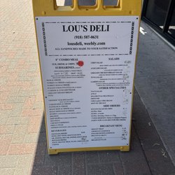Lou's Deli - Menu