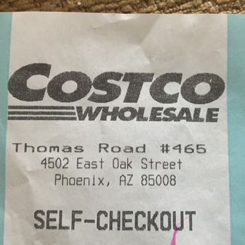 Costco Wholesale - Receipt - Gas Stations Near Me - Phoenix, Arizona