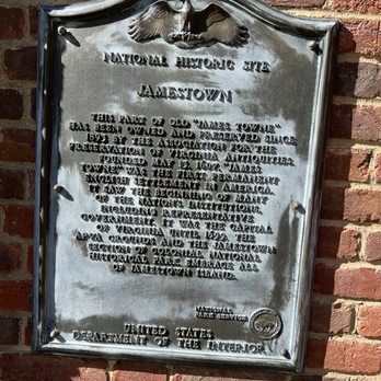 Historic Jamestowne - Plaque - Landmarks & Historical Buildings Near Me - Jamestown, Virginia