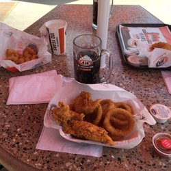 A&W Restaurant - Chicken tenders with Thai Sweet Chili Sauce.