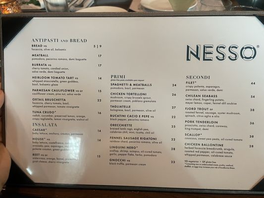 Menu photo 1 Nesso Indianapolis, IN Menu photo 1 Nesso Indianapolis, IN