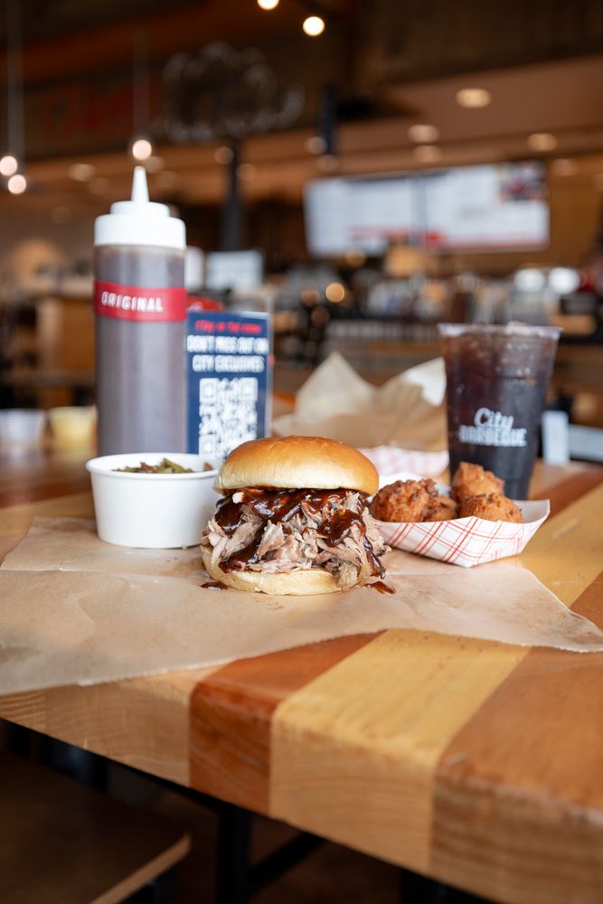 Food from City Barbeque
