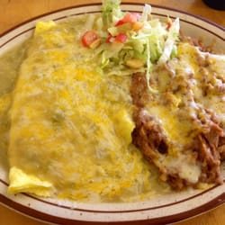 La Fonda Restaurant - Breakfast- green chile and cheese omelet