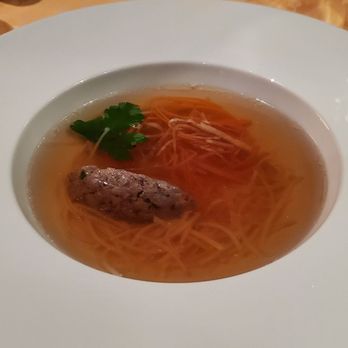 Restaurant Zvonice - Beef consomme (highly recommended) - Czech Near Me - Prague, Puerto Rico Restaurant Zvonice - Beef consomme (highly recommended) - Czech Near Me - Prague, Puerto Rico