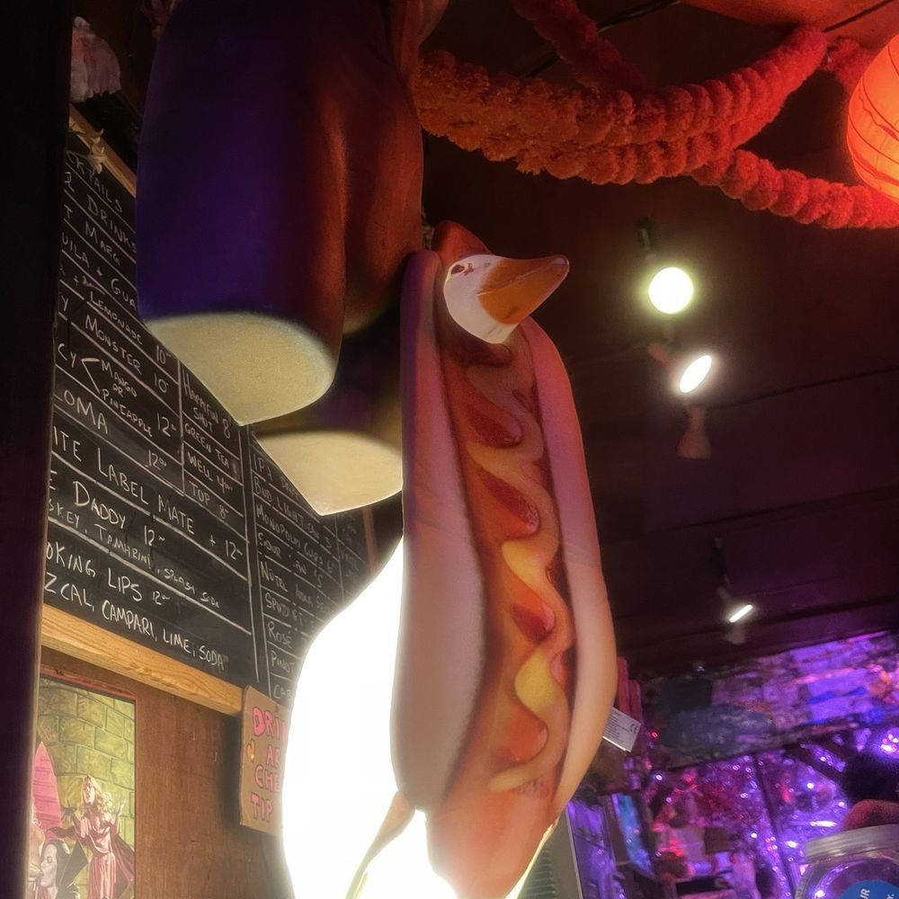 Happyfun Hideaway - Hotdog penguin - Dive Bars Near Me - Brooklyn, New York Happyfun Hideaway - Hotdog penguin - Dive Bars Near Me - Brooklyn, New York