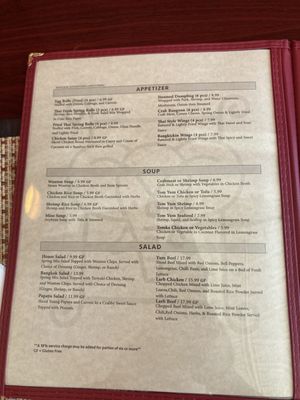Menu photo 5 Bangkok Downtown Salisbury, NC