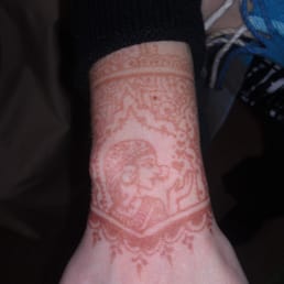 beautiful henna bride.  This continued to darken.