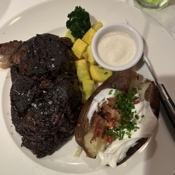 Hy's Steak House - Prime Rib with Baked Potato - Steakhouses Near Me - Honolulu, Hawaii