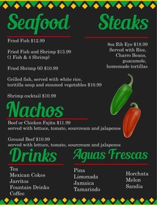 Menu photo 2 Chelis Cafe Palacios, TX