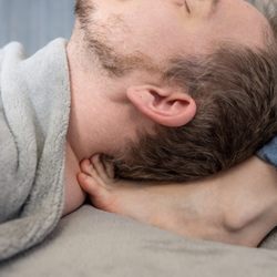 Inspire Movements Massage Therapy - Have you ever had that knot right at the base of the head/top of the shoulders that just won't budge!? This is a great technique to move it!