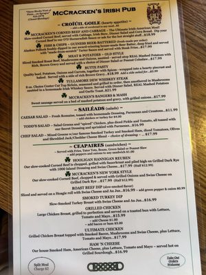 Menu photo 2 McCracken's Irish Pub & BBQ Cater Spokane Valley, WA Menu photo 2 McCracken's Irish Pub & BBQ Cater Spokane Valley, WA