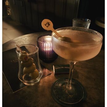 Tailor Shop - Super dirty martini with a few - Cocktail Bars Near Me - Palm Springs, California Tailor Shop - Super dirty martini with a few - Cocktail Bars Near Me - Palm Springs, California