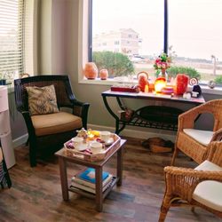 Inis Spa - Tea room/waiting area in our new location 208 N New River Dr. Suite A