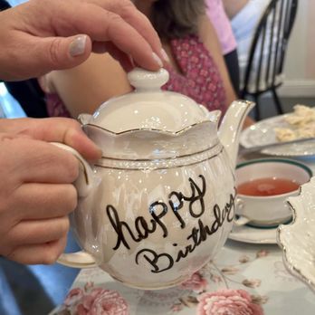 The Hidden Tea Room - The Birthday Tea served up fresh to the birthday guest. - Tea Rooms Near Me - Lodi, California