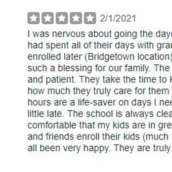 BrightPath Montgomery Child Care Center - 5 Star Review found in the "non recommended review" section at the bottom of our review page. - Child Care & Day Care Near Me - Cincinnati, Ohio BrightPath Montgomery Child Care Center - 5 Star Review found in the "non recommended review" section at the bottom of our review page. - Child Care & Day Care Near Me - Cincinnati, Ohio