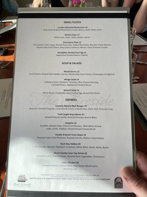 Menu photo 2 Fireside Restaurant Port Ludlow, WA