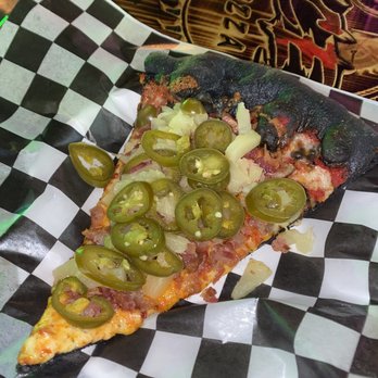 Sliced Pizza - A delicious slice! Pineapple, Bacon & Jalapeno! - Pizza Near Me - Las Vegas, Nevada