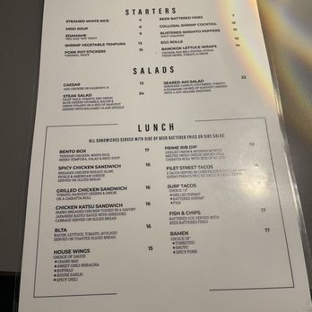 RAW - Menu 5 - Asian Fusion Near Me - Redding, California