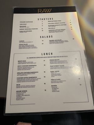 Menu photo 5 RAW Redding, CA
