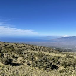 Over looking Maui from road to Haleakala