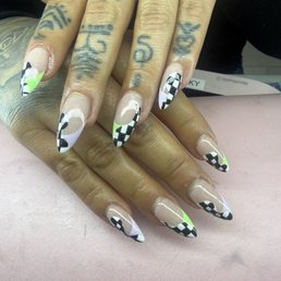 I got my nails done with Vicky here at beauty, nails, and perfumes. Best of service and very caring .Got the coolest monster jam design!