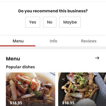 Fernando's - Lomo Saltado - Peruvian Near Me - Downey, California