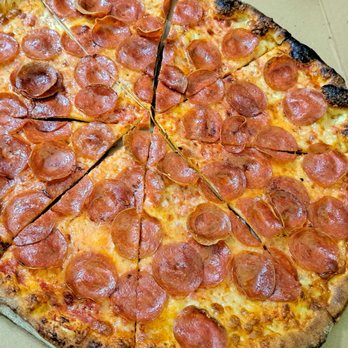 Coal Fired Pizza - Coal Fired American Pepperoni Regular Pizza - Pizza Near Me - Manalapan, New Jersey Coal Fired Pizza - Coal Fired American Pepperoni Regular Pizza - Pizza Near Me - Manalapan, New Jersey