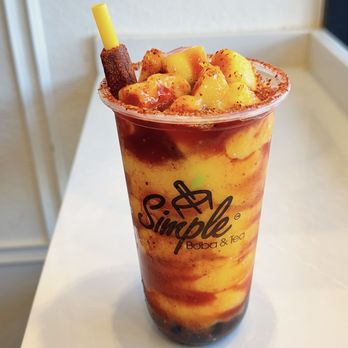 Simple Boba & Tea - Mangonada with boba!!!! - Bubble Tea Near Me - Anaheim, California Simple Boba & Tea - Mangonada with boba!!!! - Bubble Tea Near Me - Anaheim, California