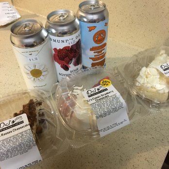 Buie’s Market - My haul: $25 for four craft beers and three slices of cheesecake. One beer already bit the dust at the time of this photo. - Grocery Near Me - Winston-Salem, North Carolina