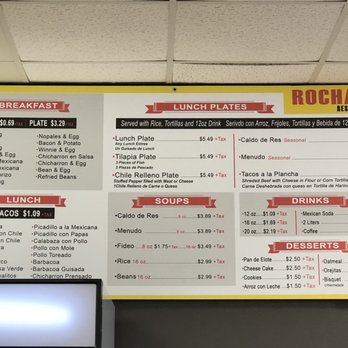 Rocha's Restaurant - Menu - Tacos Near Me - McAllen, Texas Rocha's Restaurant - Menu - Tacos Near Me - McAllen, Texas