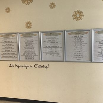 Emma's Cafe - The menu posted on the wall - Breakfast & Brunch Near Me - Sterling, Massachusetts