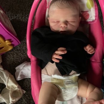 Boba Heaven - This is my daughters, baby doll. I can't even believe it's just a baby doll doesn't that look so real? - Bubble Tea Near Me - Palos Park, Illinois