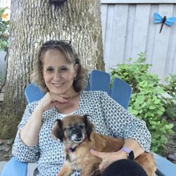 Val's Mobile Notary - Val and Shelby hanging out at home.