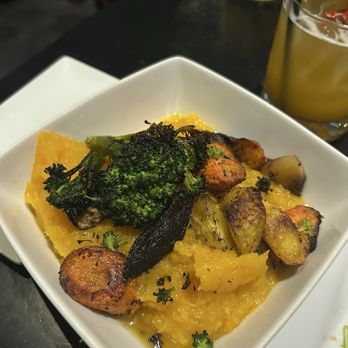 Stanley's Restaurant - Sweet potato puree with veggies (really good) - American Near Me - Los Angeles, California