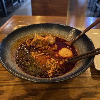 The Jin - Pork Spicy Ramen with Braised Pork and Poached Egg - Korean Near Me - New York, New York The Jin - Pork Spicy Ramen with Braised Pork and Poached Egg - Korean Near Me - New York, New York