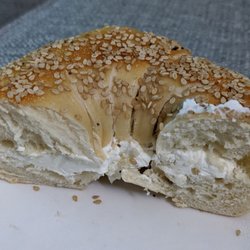 Bagels & Deli - My leftover bagel with cream cheese, still tastes fresh