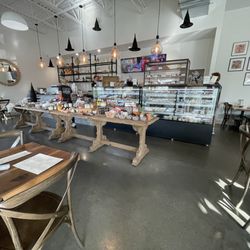 A Catered Affair - Bakery, service counter, various seasonal items for sale, and additional dining area.