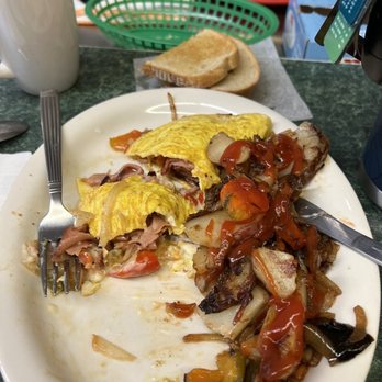 Kitty's Luncheonette - a half eaten plate of food - Sandwiches Near Me - Philadelphia, Pennsylvania
