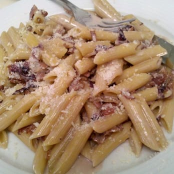 Eatalian - Penne Speak and Trevigiano: penne with smoked Prosciutto and radicchio - Italian Near Me - Gardena, California