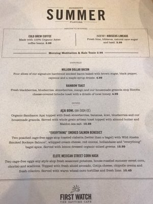 Menu photo 4 First Watch Akron, OH