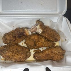 Breaded "BUFFALO" lemon pepper.