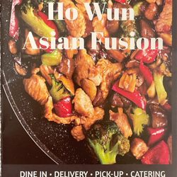 Ho Wun Chinese Restaurant - Menu as of 11/2023