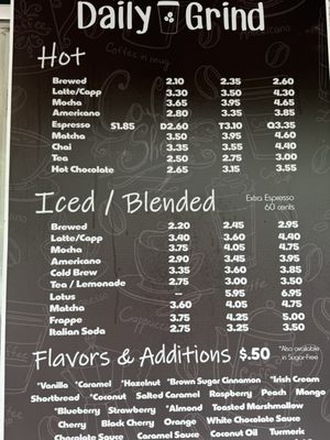 Menu photo 3 Milfords Daily Grind Milford, PA Menu photo 3 Milfords Daily Grind Milford, PA